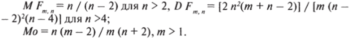 Функции плотности /—распределения с разным числом степеней свободы.