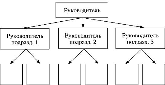 Иерархическая структура организации.