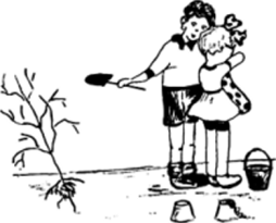 Ситуация №5: старший брат, школьник, отбирает лопатку у маленькой плачущей сестренки, которая лепит из песка куличики, чтобы посадить дерево.