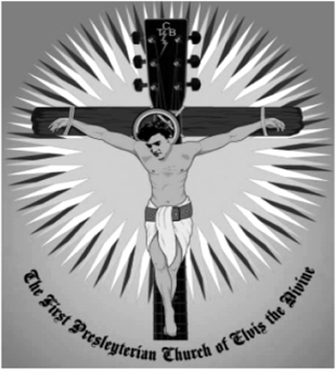 Вход на сайт The First Presleyterian Church of Elvis the Divine (Первая Преслевская Церковь Элвиса Божественного).