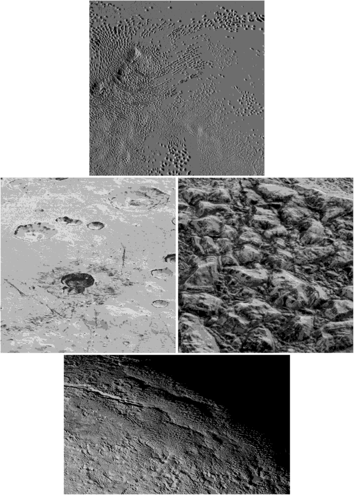 Фрагменты поверхности Плутона (Фото.