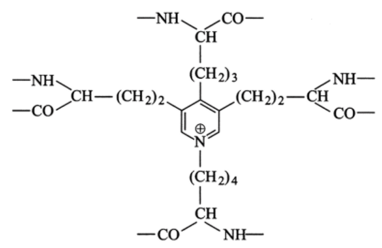 Химическая структура десмозина.