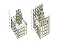 Конструктивные схемы деревянных небоскребов.