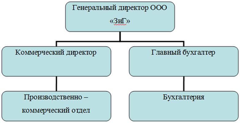 Организационная структура ООО «ЗиГ».