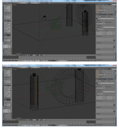Виды окна сцены анимации в Объектном режиме (Object Mode).