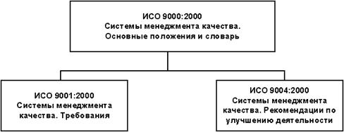 Структура комплекса стандартов ИСО 9000:2000.