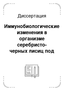 Диссертация: Иммунобиологические изменения в организме серебристо-черных лисиц под влиянием цеолитов, лактобактерина и препарата «Бионорм — ПЗ»