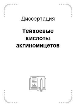 Диссертация: Тейхоевые кислоты актиномицетов