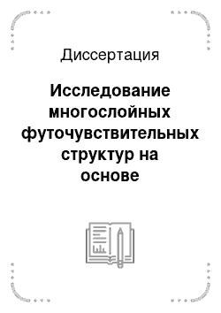 Диссертация: Исследование многослойных футочувствительных структур на основе эпитаксиальных слоев ZnTe и CdSe