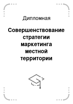 Дипломная: Совершенствование стратегии маркетинга местной территории