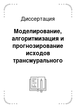 Диссертация: Моделирование, алгоритмизация и прогнозирование исходов трансмурального инфаркта миокарда при различных схемах медикаментозной терапии