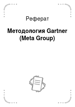 Реферат: Методология Gartner (Meta Group)