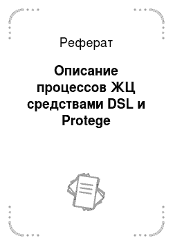 Реферат: Описание процессов ЖЦ средствами DSL и Protege