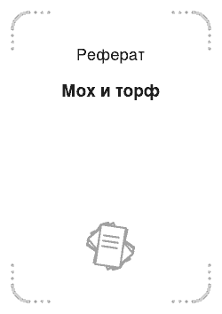 Реферат: Мох и торф