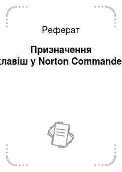 Реферат: NORTON COMMANDER
